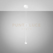 URSULA S/P - SOSPENSIONE LED BIANCO CON ROSONE 3000K 255LM 5W