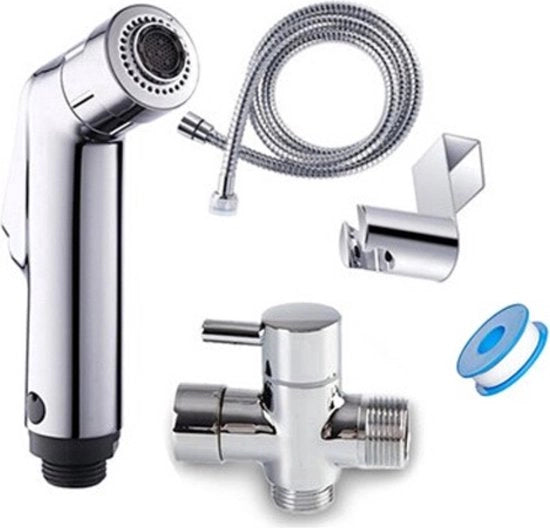 Bidet - Handdouche WC - Sproeier WC - Shattaf - Inclusivo Slang e Braccio di Supporto alla Parete