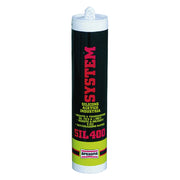 SILICONE ACETICO ALTA TEMPERATURA 'SIL 400' RAL 9005 nero ml 310  - AREXONS