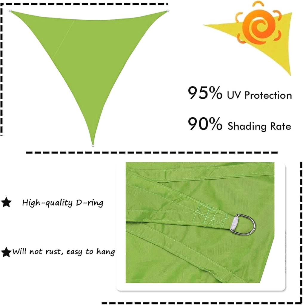 Tenda parasole per esterni, per patio, giardino, cortile e piscina, tessuto impermeabile e protettivo dai raggi UV