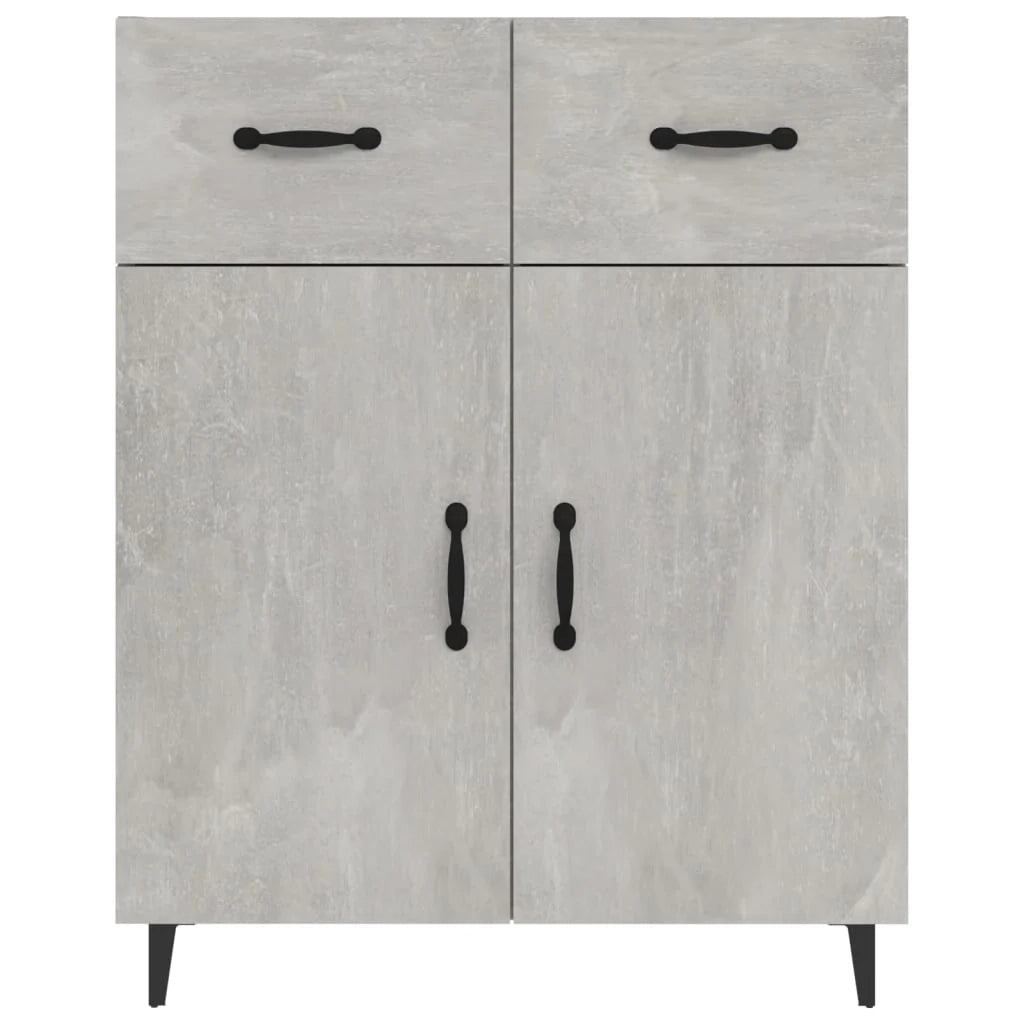 Buffet credenza cassettiera armadio mobile contenitore organizer per cucina soggiorno salotto 69,5 x 34 x 90 cm legno ingegnerizzato grigio 02_0032078