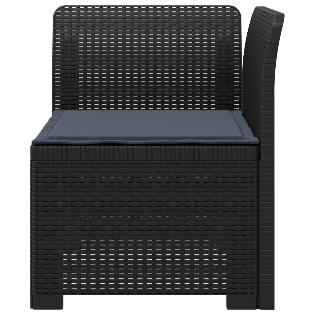 Divano da esterno-Divano da Giardino a 1 Posto con Cuscino Aspetto Rattan PP 873545