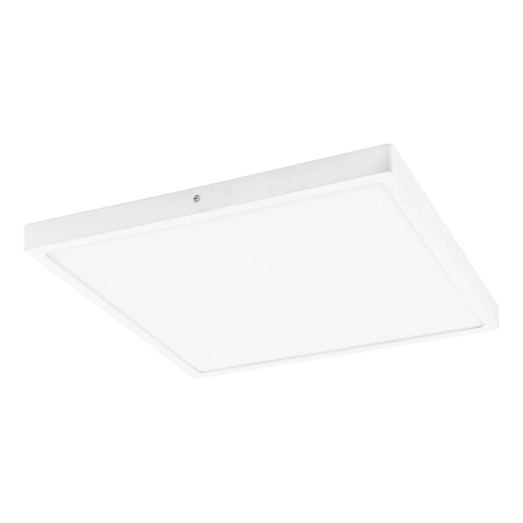 Plafoniera Moderna Fueva 1 In Alluminio Bianco Led Integrato 22W 3000K Ip20