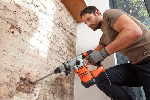 Black+decker behs03k-qs martello combinato tassellatore e scalpellatore, dotato di adattatore e valigetta