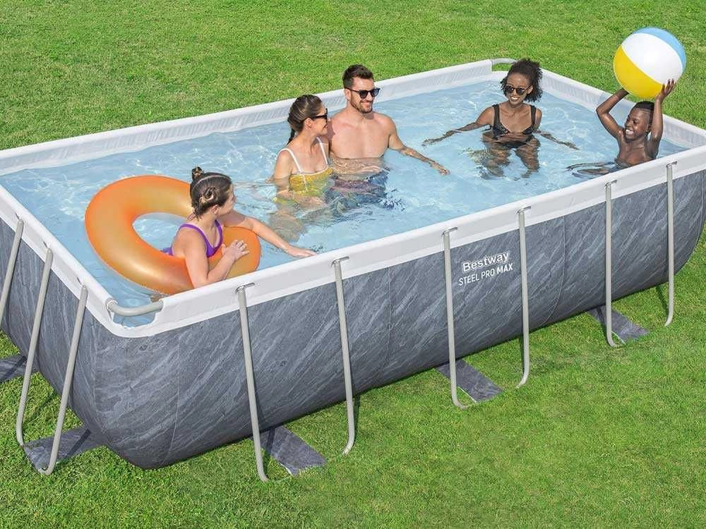 PISCINA STEEL PRO MAX RETTANGOLARE 404X201X100 CM BESTWAY