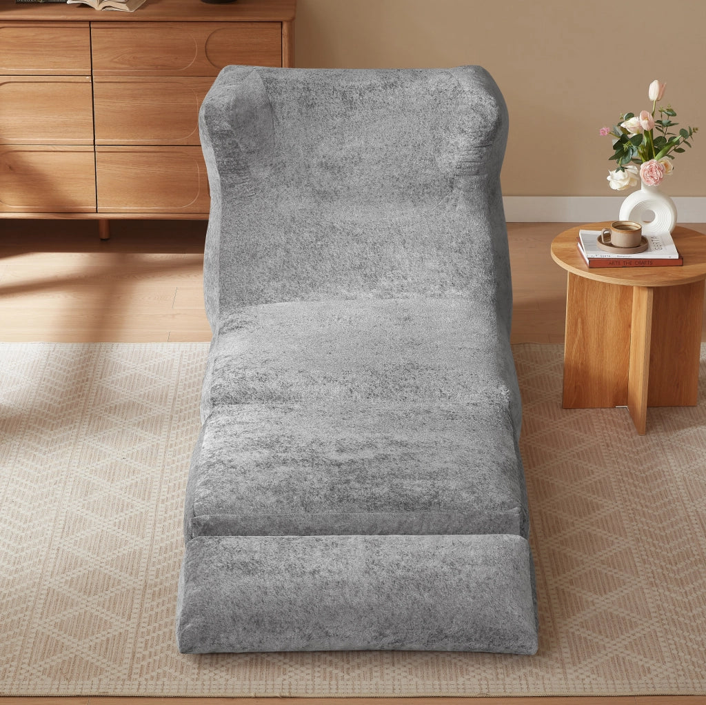 Seduta combinabile grigia in schiuma dal design unico