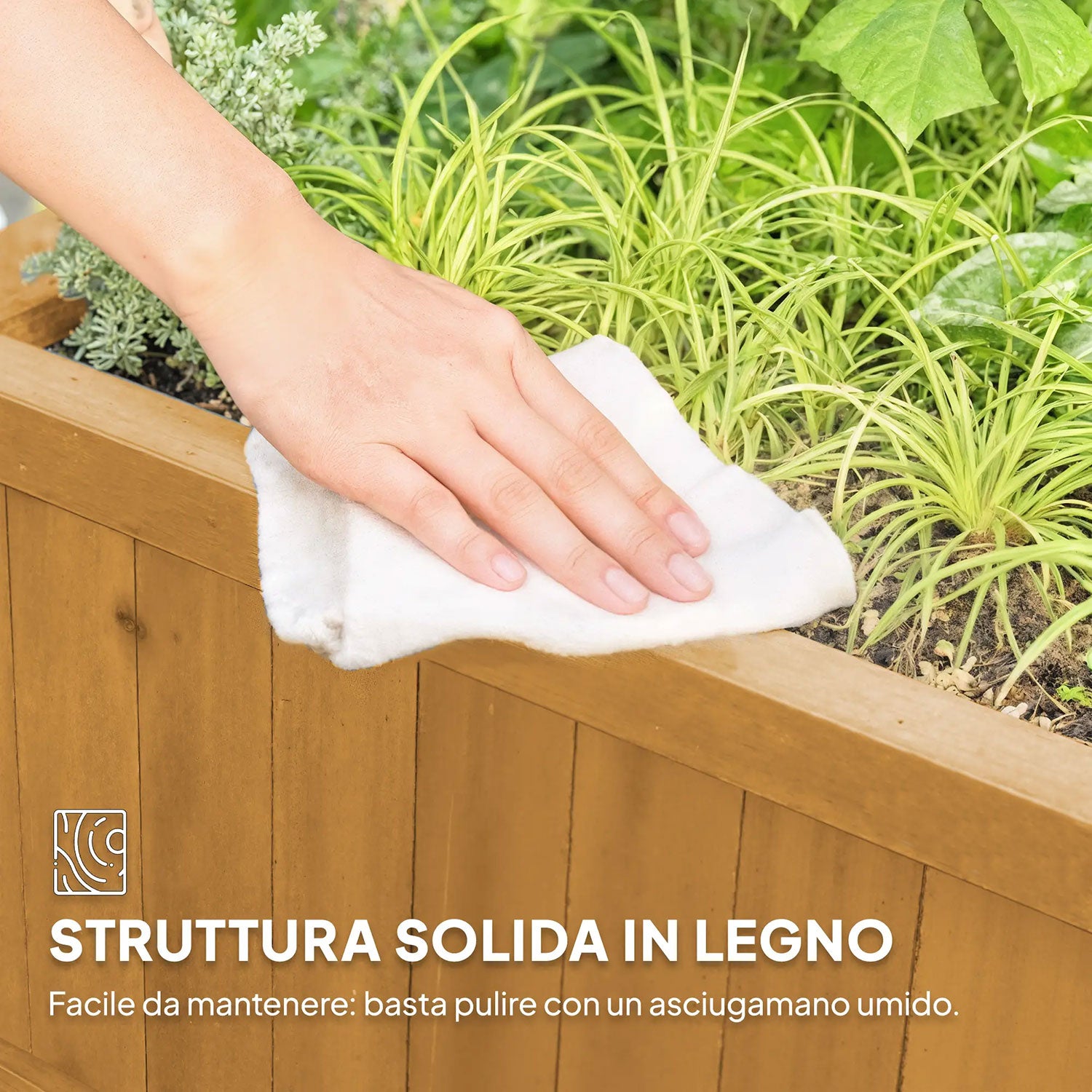 Fioriera da Giardino 90x45x183 cm con Traliccio per Piante Rampicanti in Legno Giallo