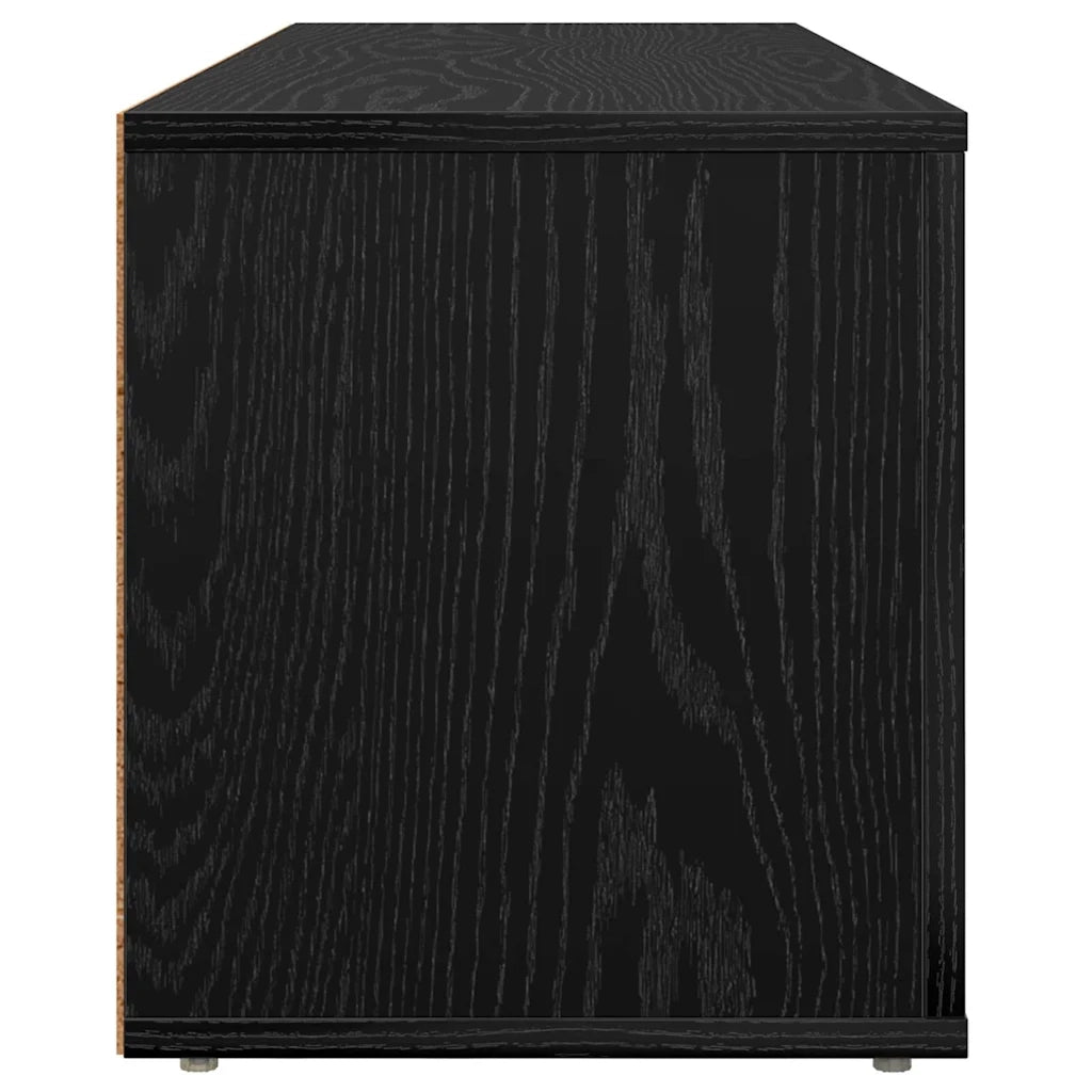 Mobile TV Rovere Nero 100 x 31,5 x 35 cm Legno multistrato 881158