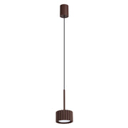 Lampada a sospensione AURA 1 marrone Gx53