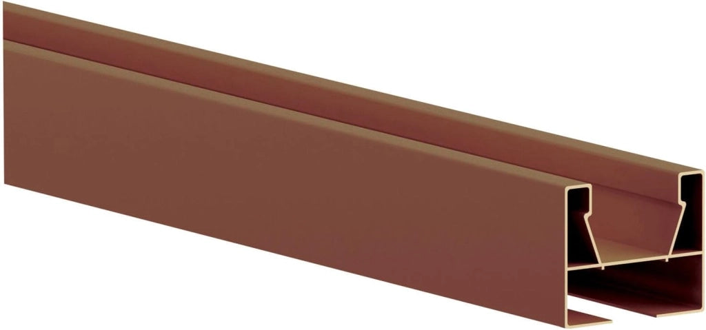 Guida Plastica per Porte a Soffietto Kasart Marrone Noce 3 x 2,5 x 150 cm
