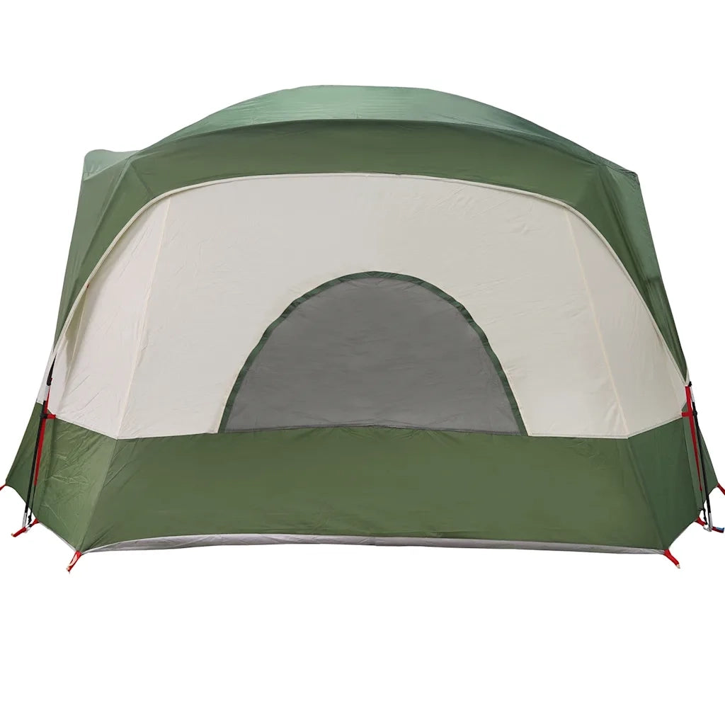 vidaXL Tenda Familiare Cabina per 6 Persone Verde Impermeabile
