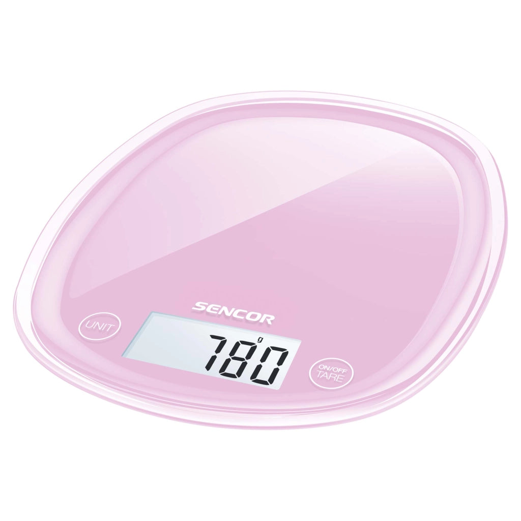 Sencor bilancia da cucina rosa con controllo touh