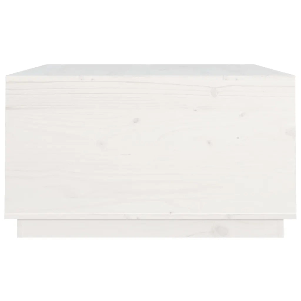 Tavolino da salotto | Tavolino da caff¨¨ | Tavolino da Soggiorno Bianco 80x80x45 cm Legno Massello di Pino