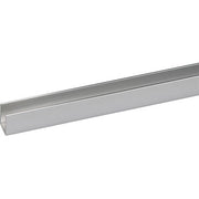 PROFILO CANALINA SINGOLA ARCANSAS - ALLUM ARGENTO LUX S.MM 1,0 MM 10X10 H.CM 100- 5 pezzi
