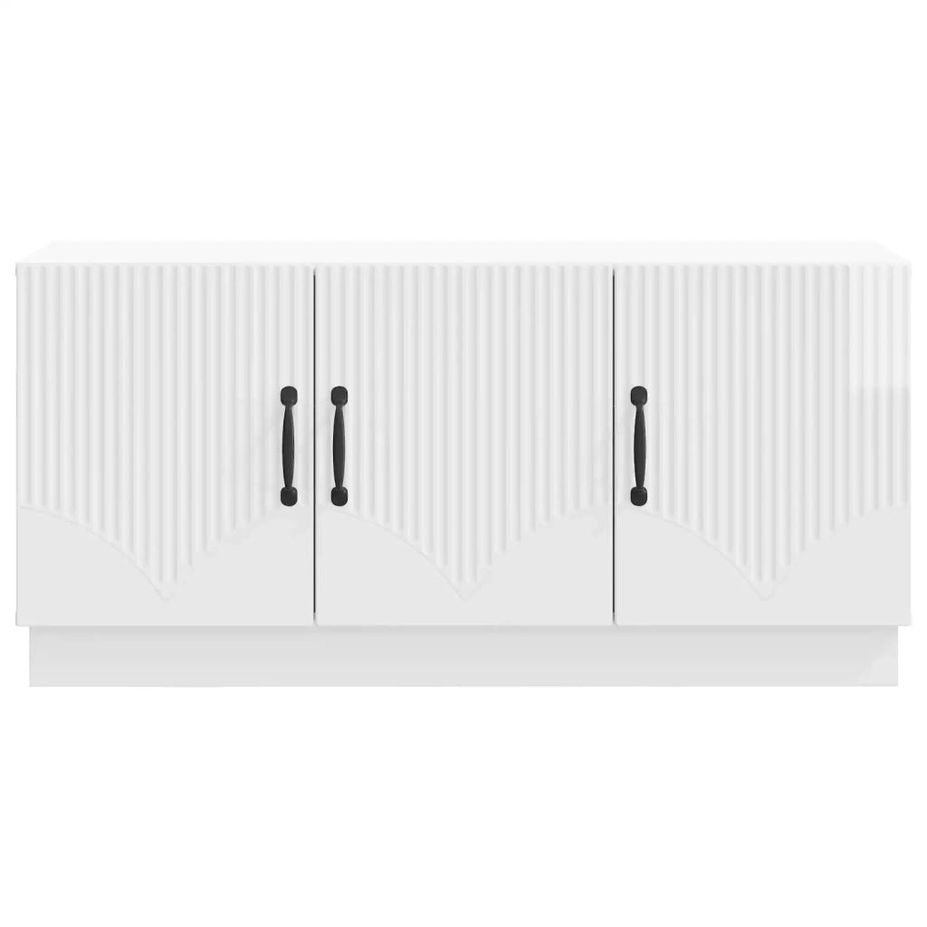 Mobile TV Bianco Lucido 99 x 34,5 x 47 cm Legno ingegnerizzato 895409