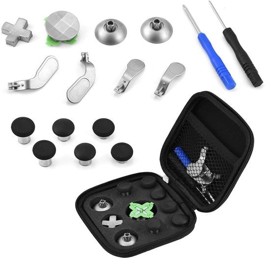 Kit di accessori di sostituzione per controller - insieme di chiavi - caps per stick - pannelli direzionali in metallo - migliorata la sensibilità - facile da sostituire - controller per giochi