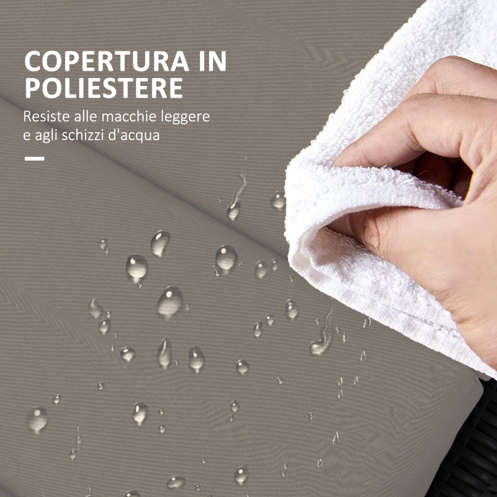 Cuscino per Lettino ¨C Zephmum ¨C Grigio Scuro in Tessuto