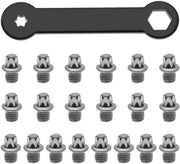 Viti per Pedali da Bicicletta 50 pezzi - Chiave Torx - Spine anti Slip - M4 x 4,4 mm - Acciaio - Duraturo e Leggero - Viti per Pedali da Bicicletta