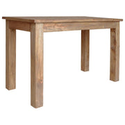 Tavolo da Pranzo in Legno Massello di Mogano 120x60x77 cm 244496