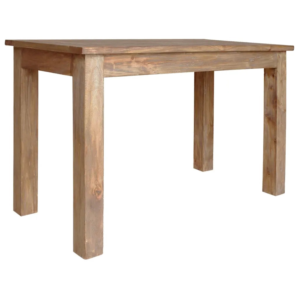 Tavolo da Pranzo in Legno Massello di Mogano 120x60x77 cm 244496
