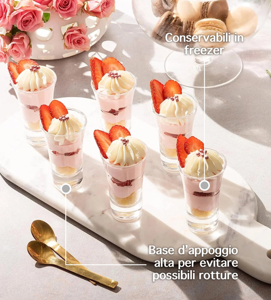 Set 12/24 Bicchieri Da Shot In Vetro Capacità 4Cl Certificati Contatto Alimentare Lavabili In Lavastoviglie Base Spessa Si Microonde Bicchierini Shottini Tequila Casa Bar Pub Brema - 24 Pezzi