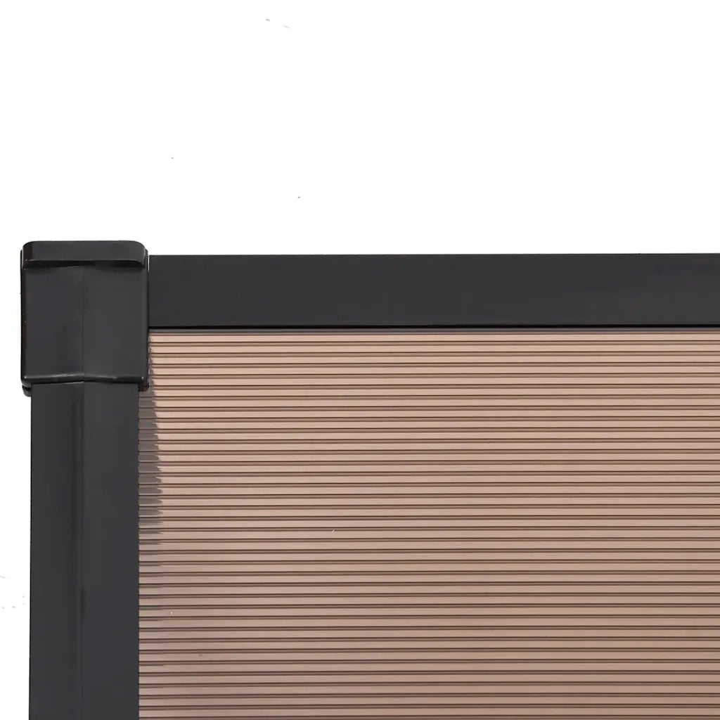Tettoia per Porta Nera 239x90 cm in Policarbonato CFW2463679