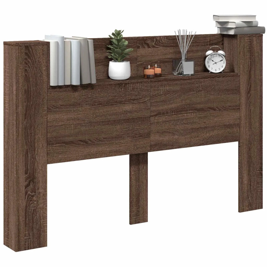 Testiera Letto Rovere Marrone Legno ingegnerizzato