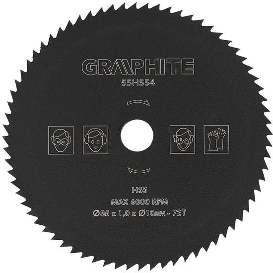 Lama circolare per sega 85mm - HSS Materiale - 72 denti - Per legno/PVC/Alluminio - Duraturo - Alta durezza - Lama per sega