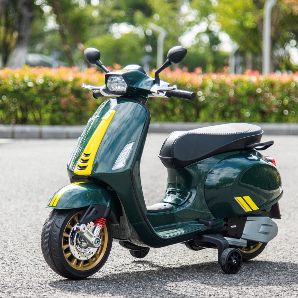 Scooter Vespa Bambini 6V ¨C zephmum ¨C Verde 107x47x73 cm