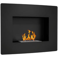 Camino a Bioetanolo da Incasso Capacità 0,9L 66x16x52 cm Nero