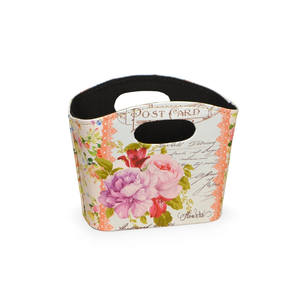 Borsette Flowers con manici fantasia floreale set 3 cm 19,5 x 8,5 x h 15,5