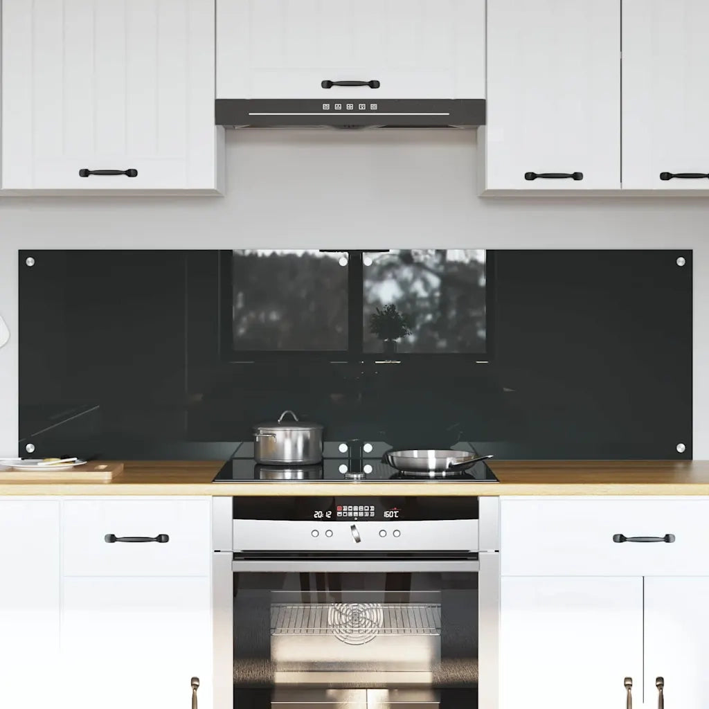 Rivestimento da Cucina 2 pz-Set di 2 Paraschizzi per Cucina Grigio scuro 80 x 50 cm