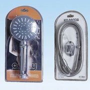 Trade Shop - Doccetta Multigetto Telefono Soffione Doccia Bagno Tubo 1,8mt Supporto Muro 52046 -