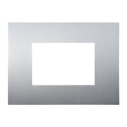 Placca Plastica Serie Venus 3P Colore Silver Compatibile Con Vimar Arke