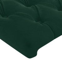 Giroletto senza Materasso Verde Scuro 90x190 cm in Velluto 3125913