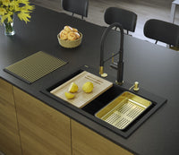 Lavello In Granito Marc 110 Workstation Black Rame