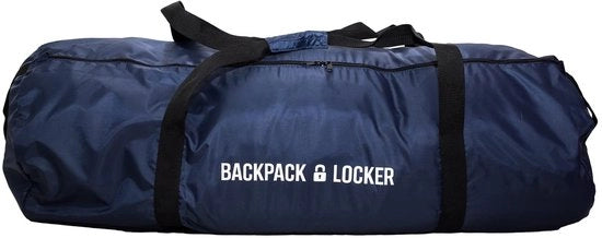 Borsa a prova di furto per viaggi aerei con chiusura a catena - Protezione antifurto e sicurezza (blu, 45-55 litri)