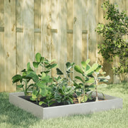 Fioriera Rialzata da Giardino 100x100x26 cm in Acciaio Inox 851021