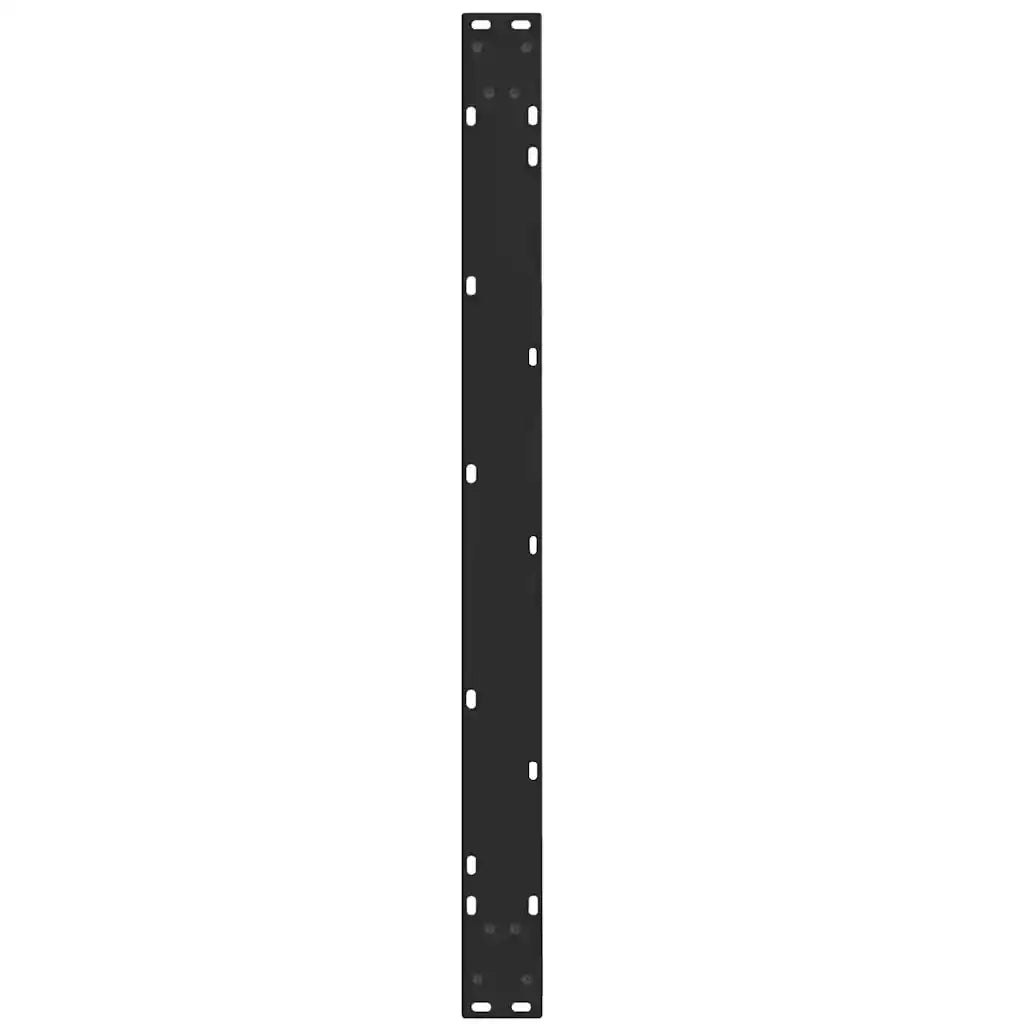 Gambe per tavolo da pranzo a forma di V 3 pz nere 100x(72-73,3) cm in acciaio 4012672