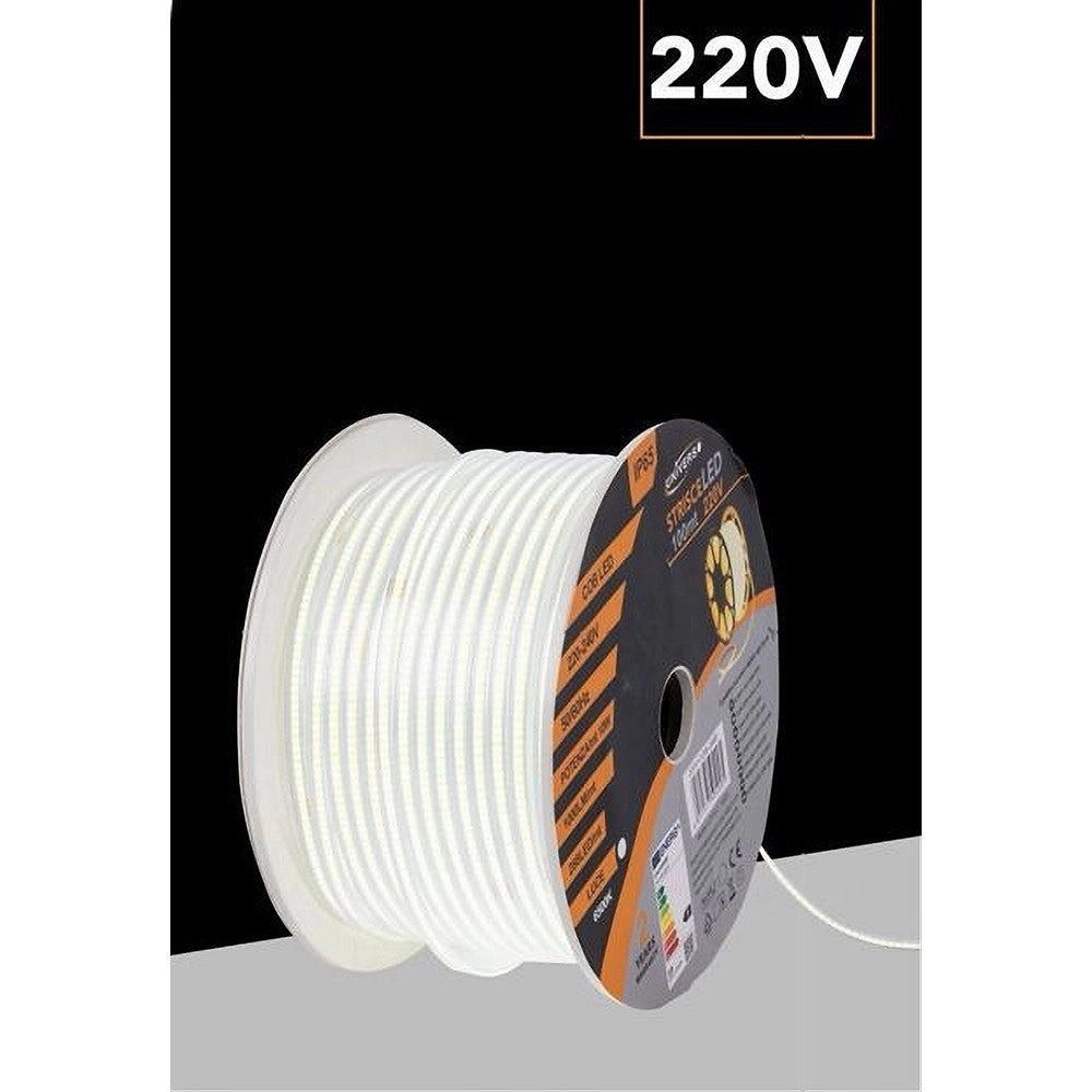 Trade Shop - Bobina 100mt Strip Led Cob 220v Esterno Ip65 Luce 3000k 4000k 6500k 220v-cob-288 -