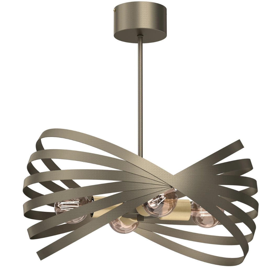 Lampadario Luminex Sparkle oro titanio 4xE14 15W IP20