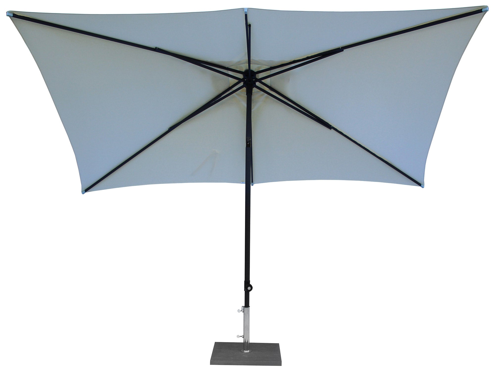 Ombrellone da Giardino 3x2 m Palo Ø35 mm in Alluminio Maffei Kronos Ecrù