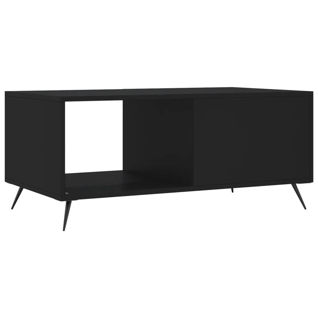 Tavolino da salotto | Tavolino da caff¨¨ | Tavolino da Soggiorno Nero 90x50x40 cm in Legno Multistrato