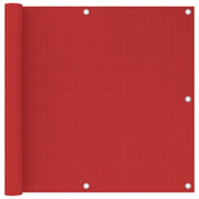 Schermo Frangivista per Balcone Rosso 90x500 cm in HDPE cod mxl 19624