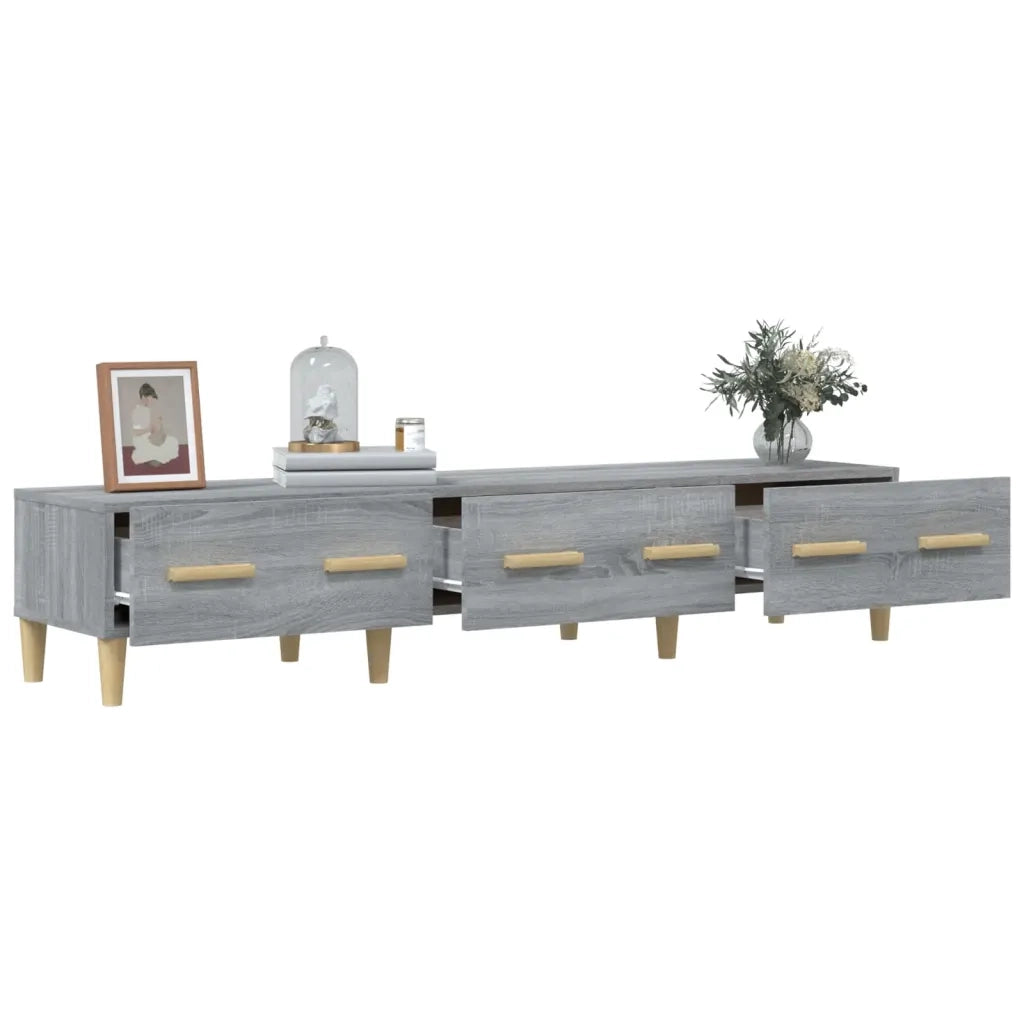 Mobile TV Grigio Sonoma 150x34,5x30 cm in Legno Multistrato cod mxl 27283