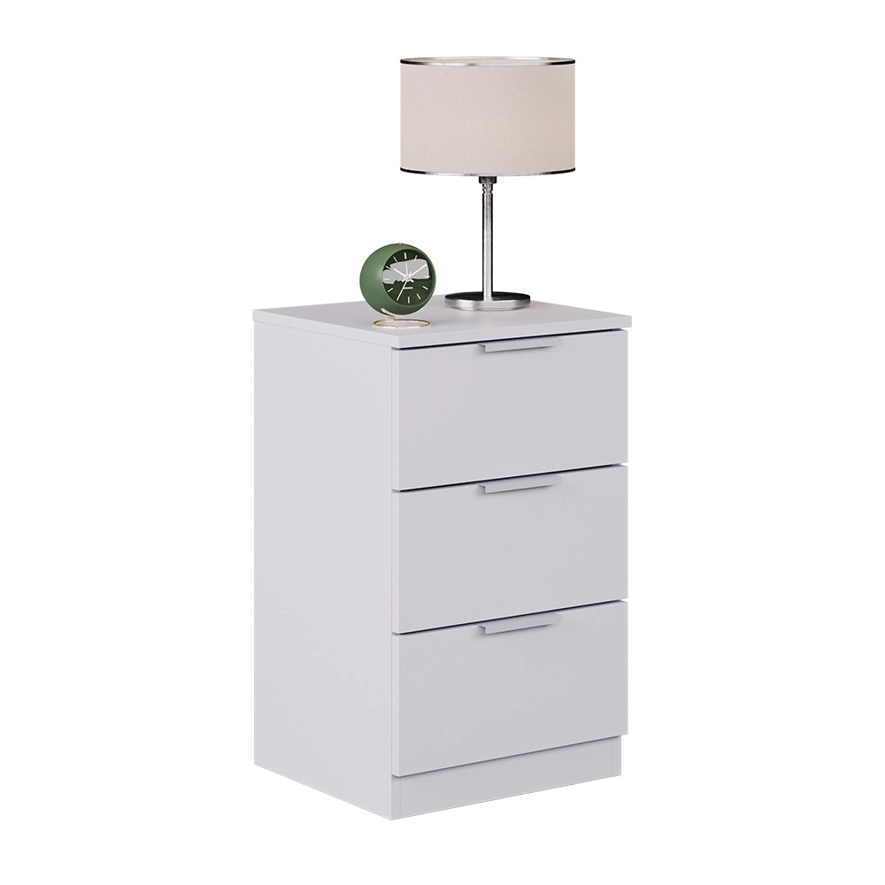 Vicco Comodino camera da letto Bianco 37.6 x 61.8 cm con 3 cassetti