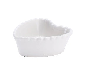 1 Pezzo Ciotola da Cucina in Ceramica Forma Cuore 11,5 x 11,5 x 4 cm