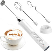 Melmacchina elettrica con 3 velocità - accessori inclusi - ricaricabile - schiuma per caffè - impastatore per uova