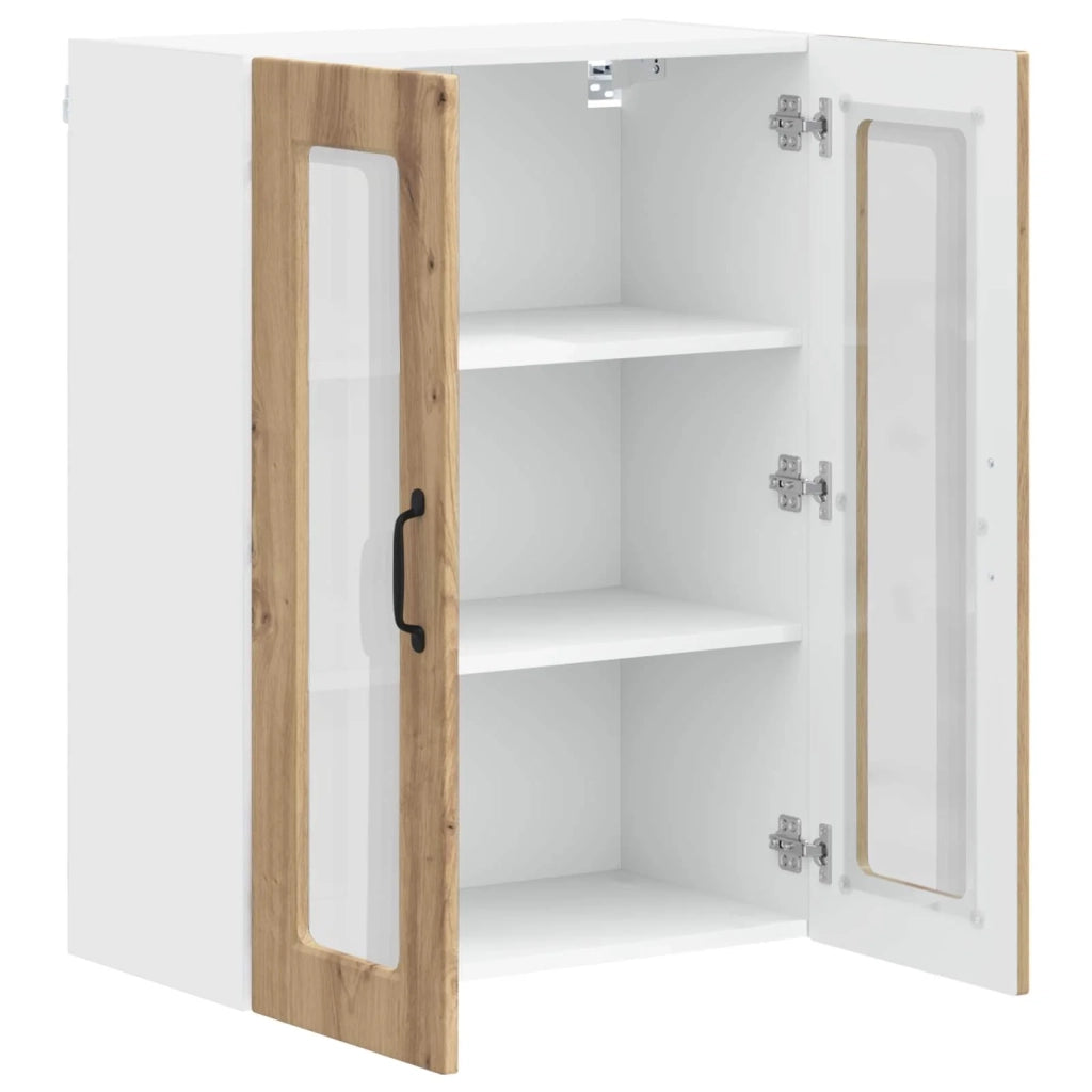 Mobile da cucina moderno a parete 60 x 31 x 80 cm con pratico vano contenitore stile contemporaneo finitura in rovere ingegnerizzato realizzato artigianalmente 02_0054437