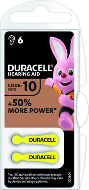 Duracell PILA PER APPARECCHI ACUSTICI 10 6 PZ. 10.00 confezioni
